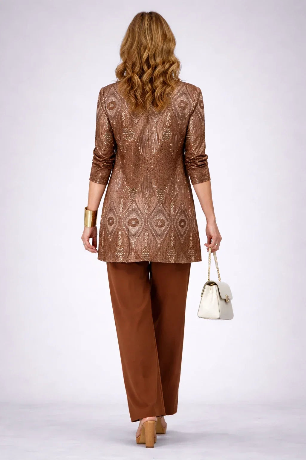 Lillian | Rust Paisley Three-Piece Set