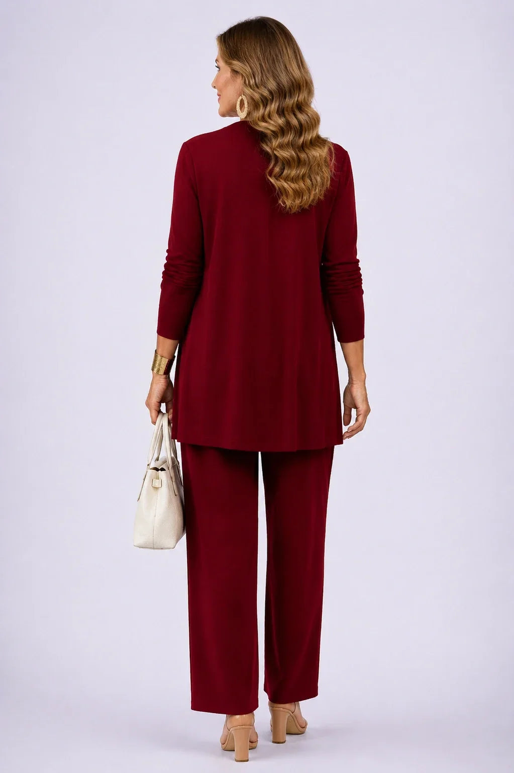 Holly | Burgundy Floral Three-Piece Set