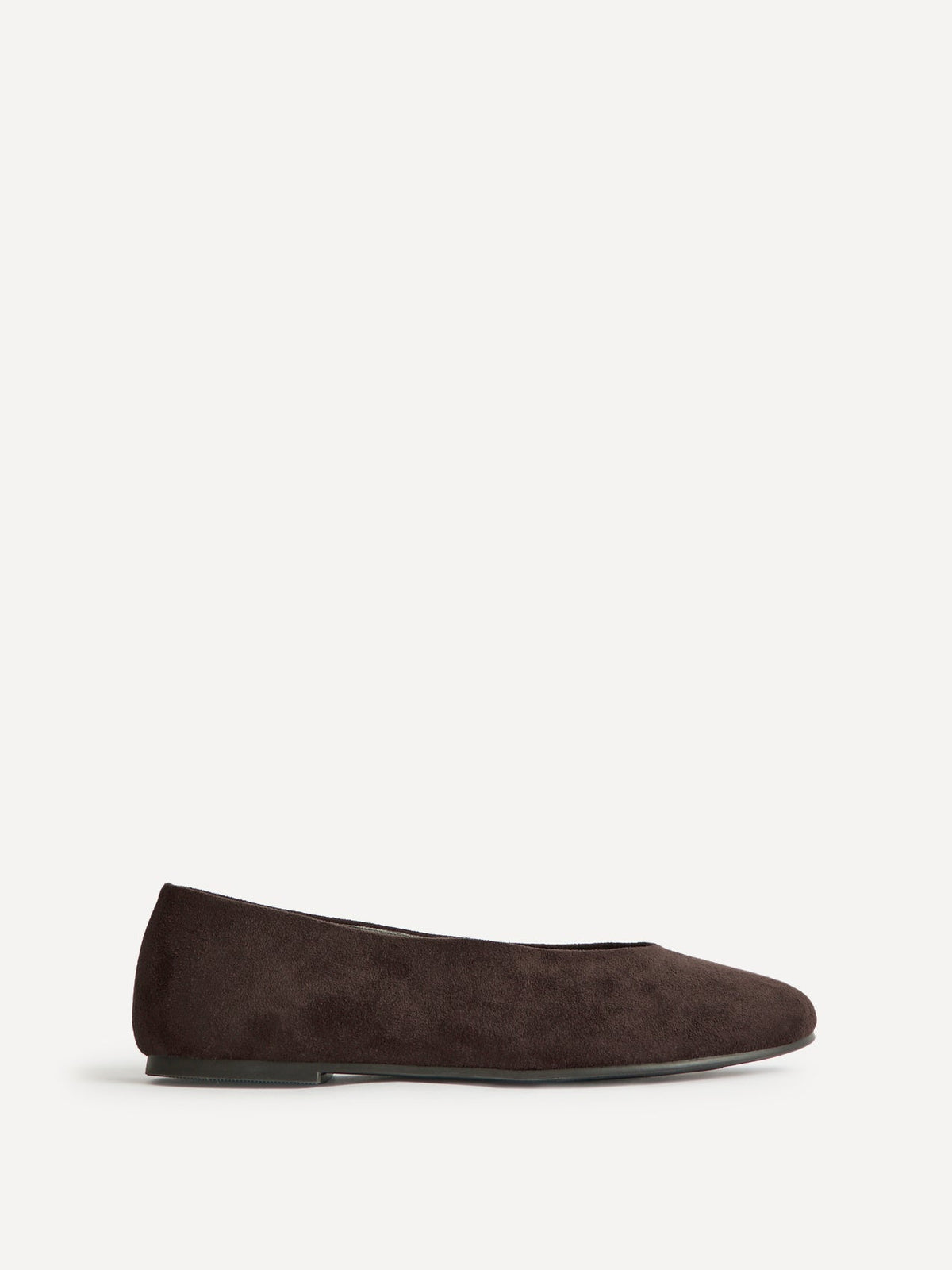 Astra Wide Fit Brown Ballet Flats