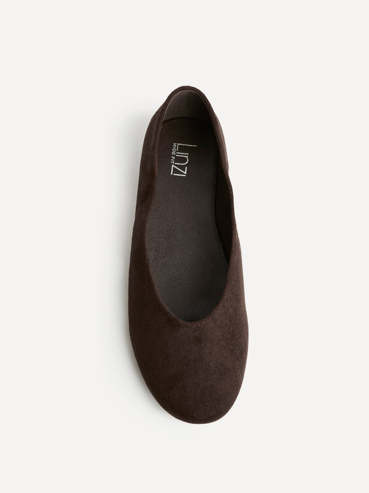 Astra Wide Fit Brown Ballet Flats