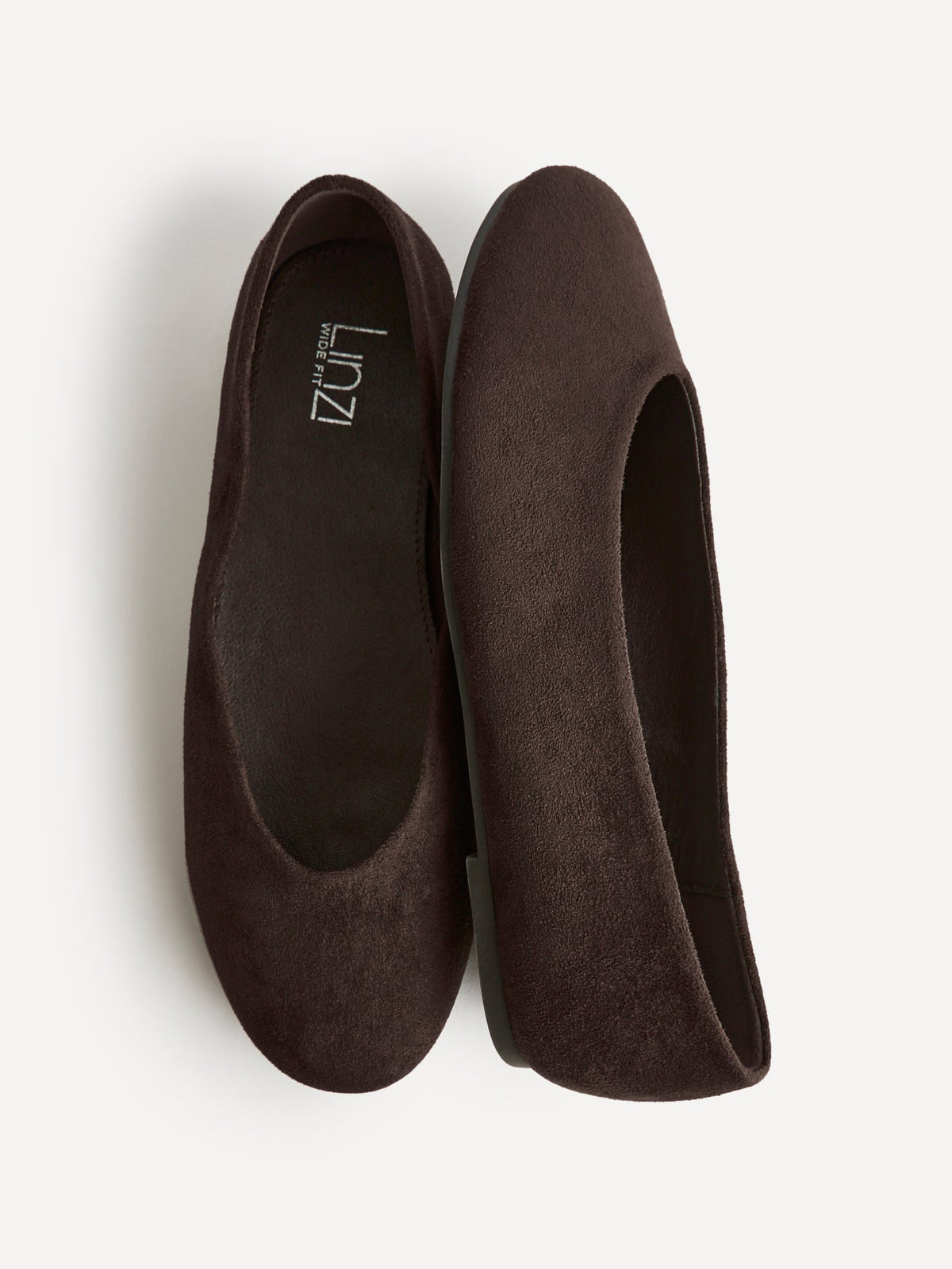 Astra Wide Fit Brown Ballet Flats