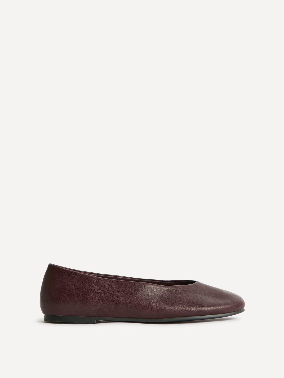 Astra Wide Fit Burgundy Ballet Flats