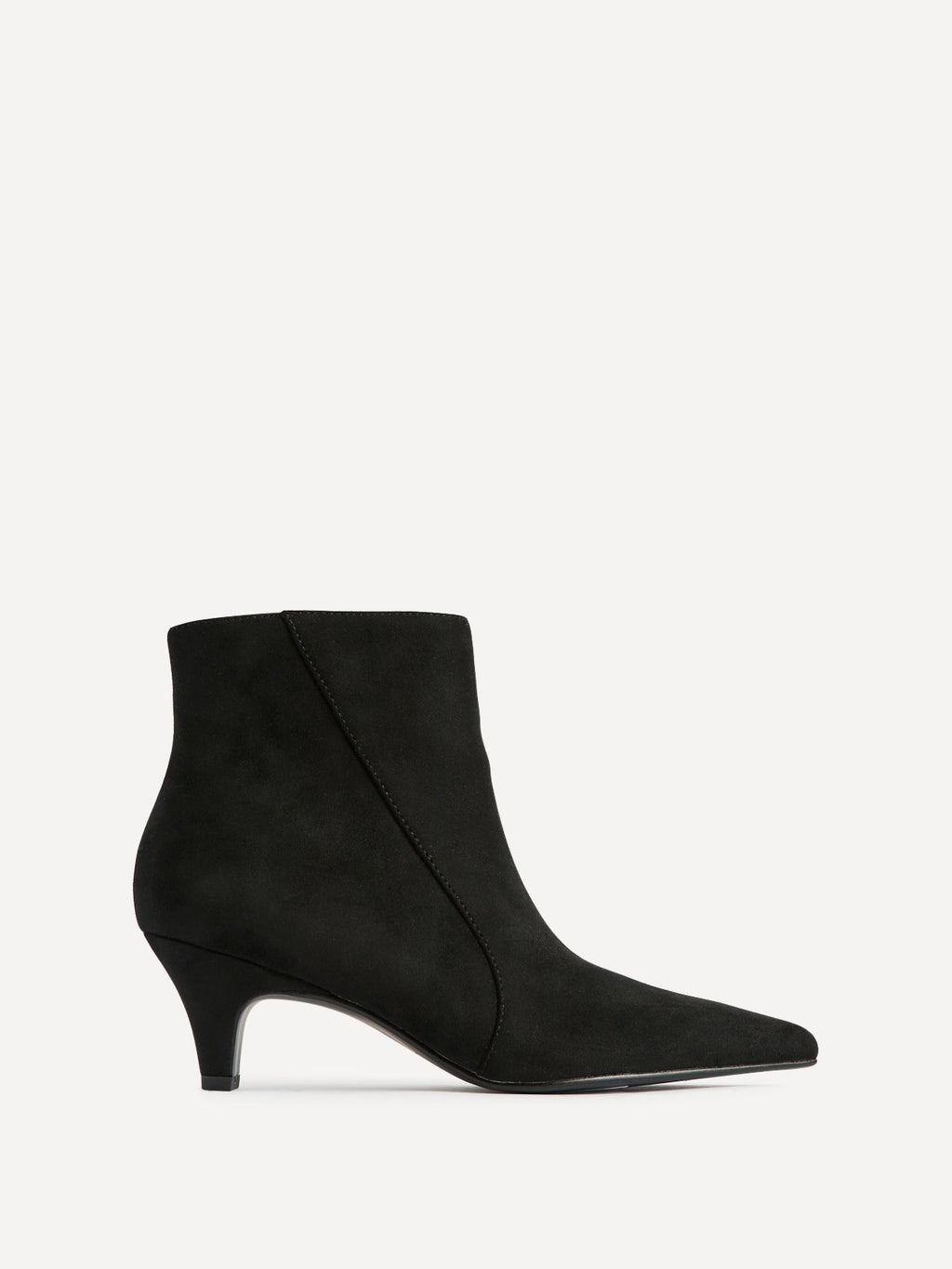 Blaire Black Faux Suede Ankle Boots