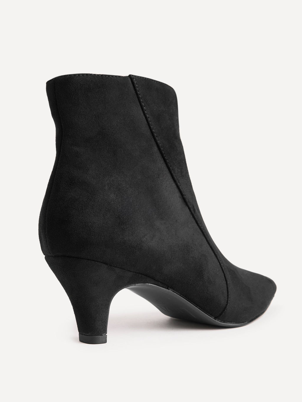 Blaire Black Faux Suede Ankle Boots