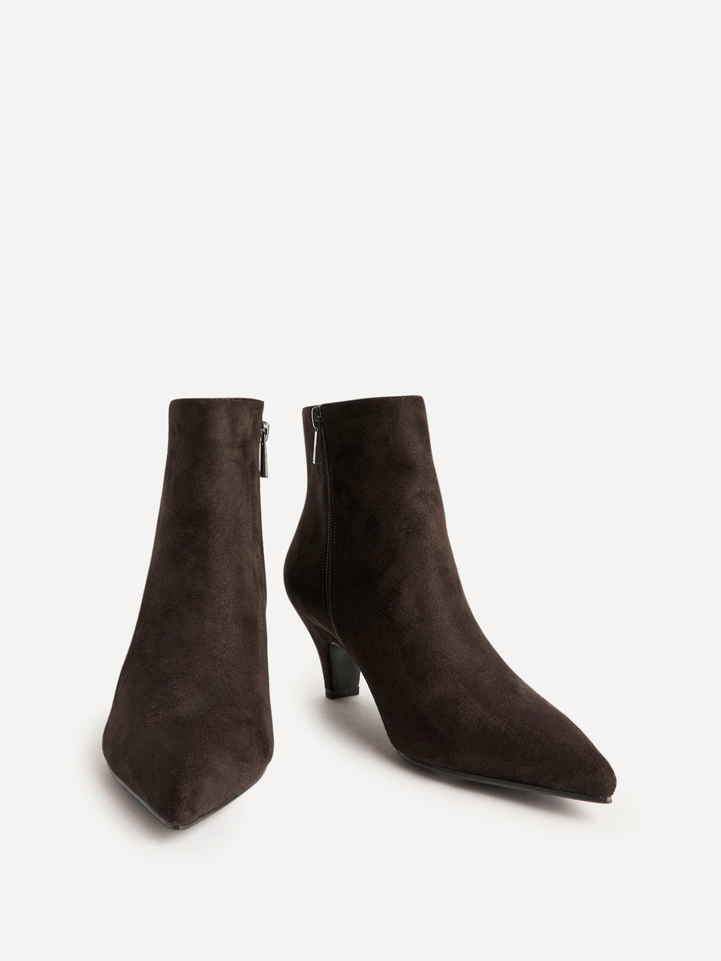 Blaire Brown Faux Suede Ankle Boots