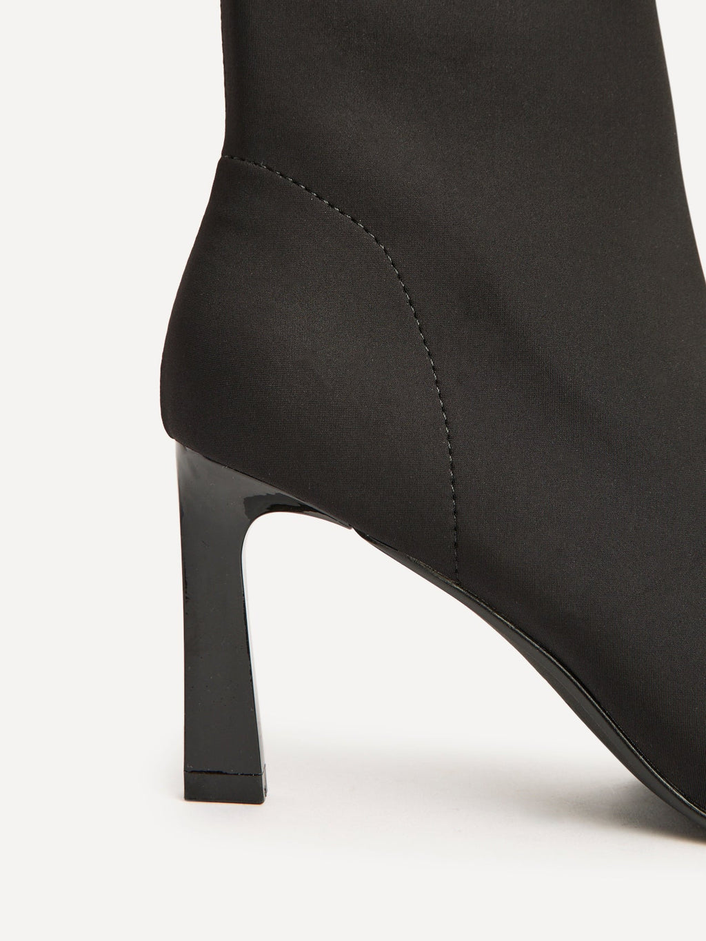 Context Black Heeled Sock Boots
