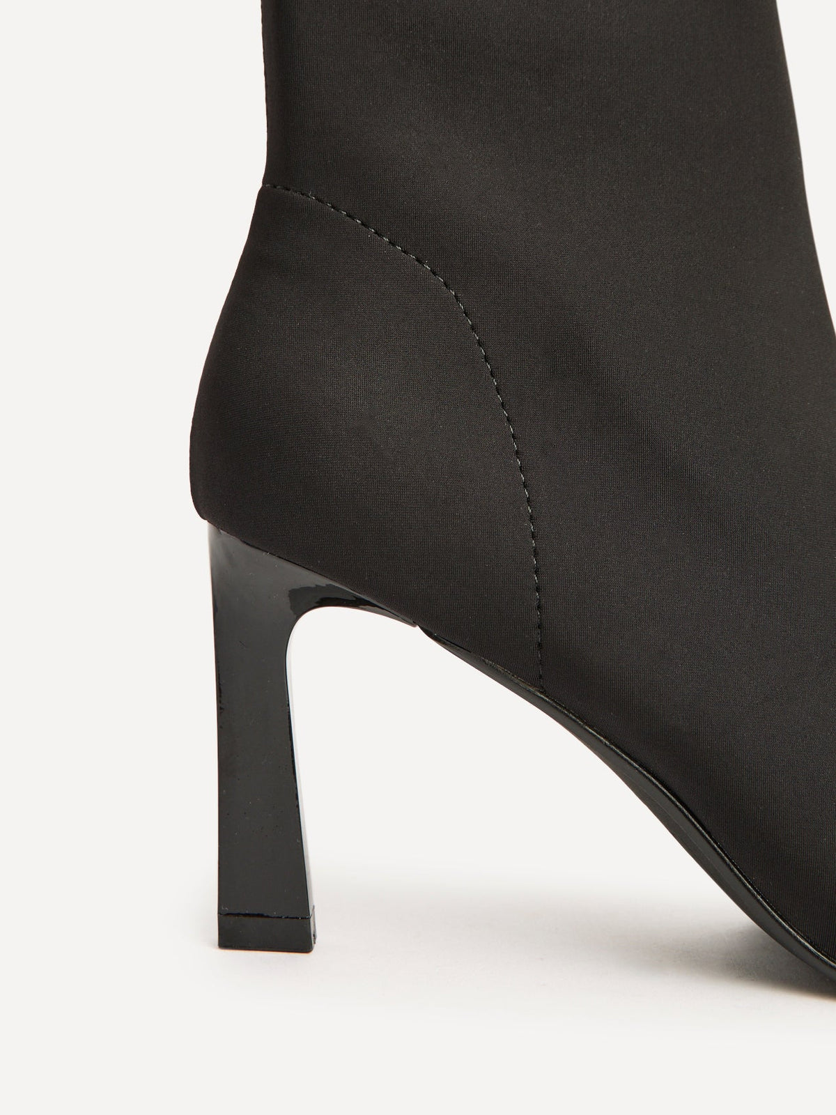Context Black Heeled Sock Boots