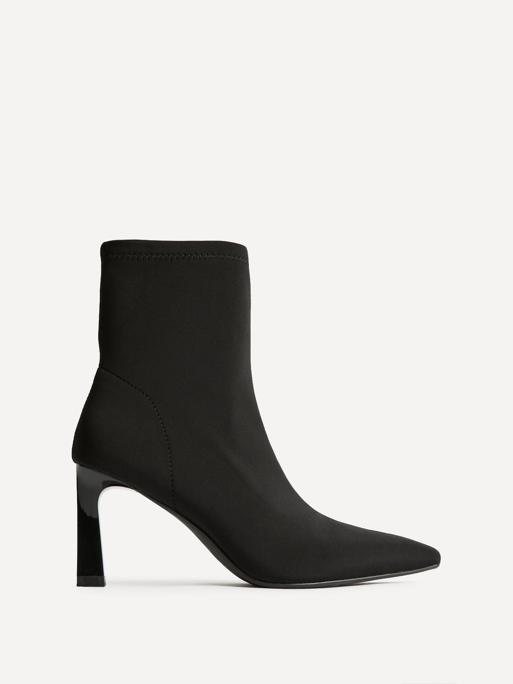 Context Black Heeled Sock Boots