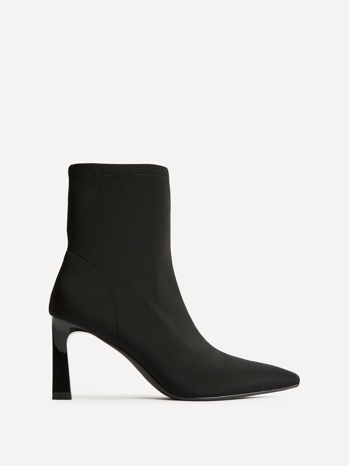 Context Black Heeled Sock Boots