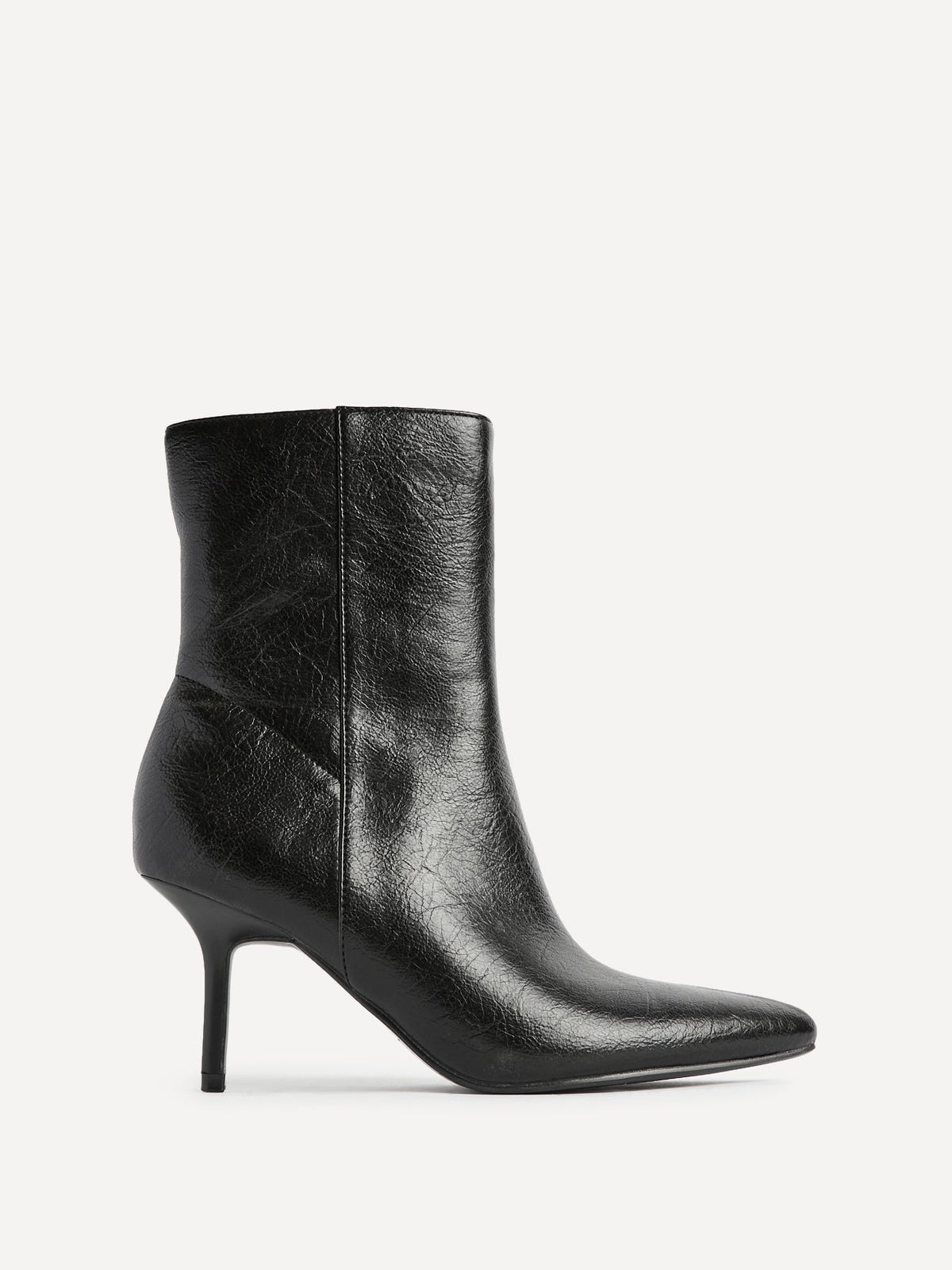 Exhibit Black Stiletto Heel Ankle Boots