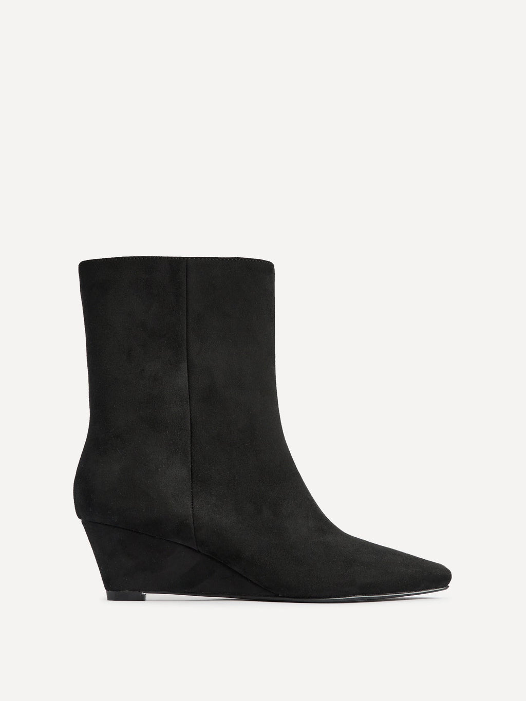 Genesis Black Wedge Heel Ankle Boots