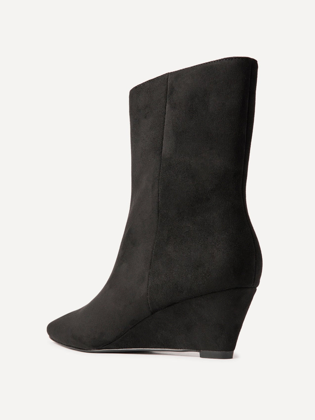 Genesis Black Wedge Heel Ankle Boots