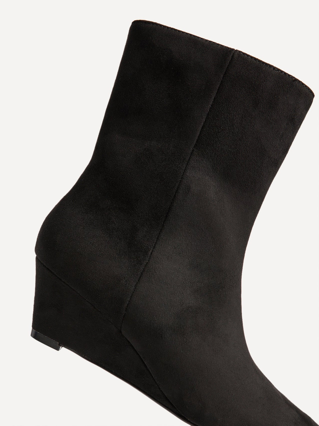Genesis Black Wedge Heel Ankle Boots