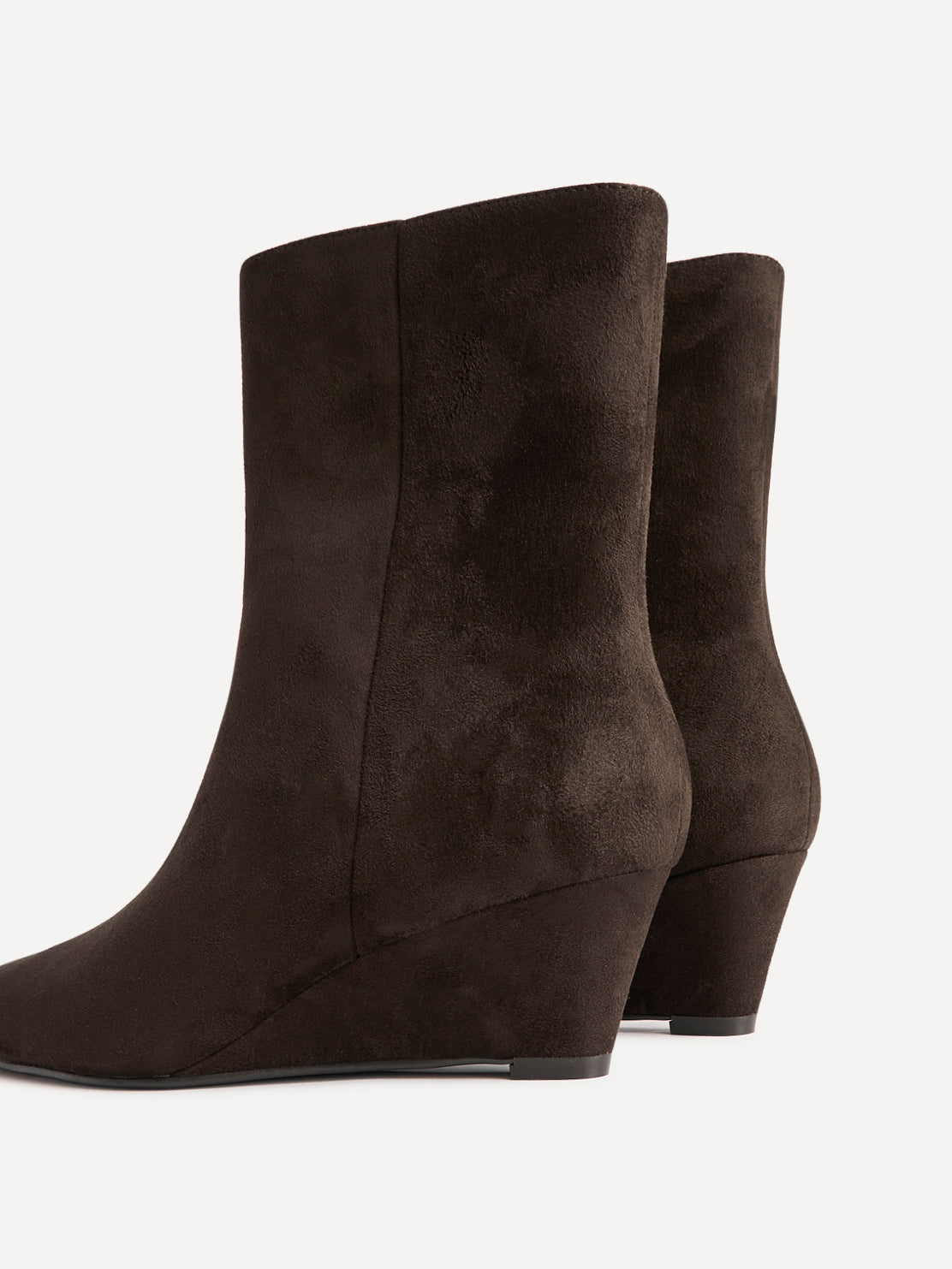 Genesis Brown Wedge Heel Ankle Boots
