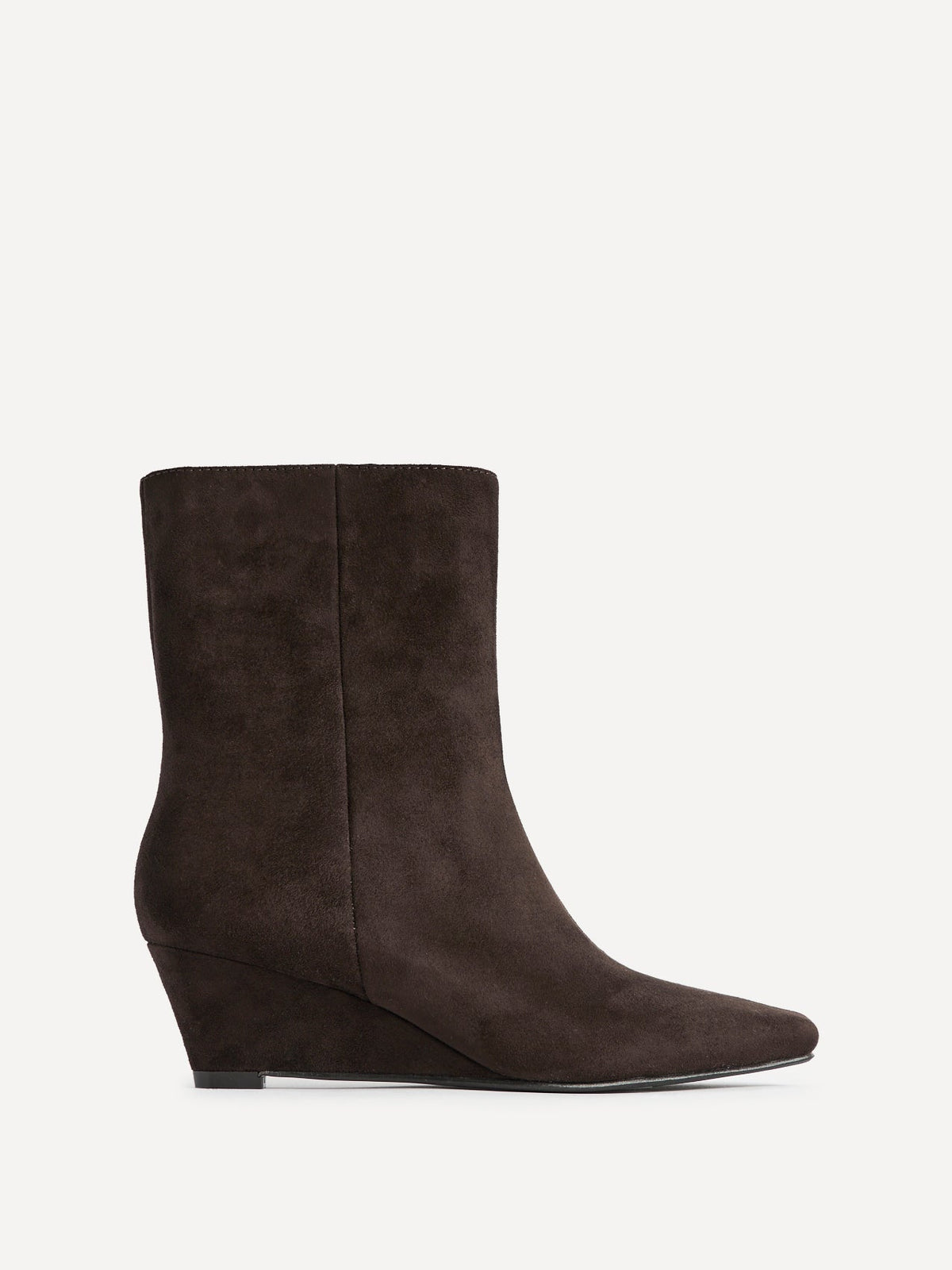 Genesis Brown Wedge Heel Ankle Boots