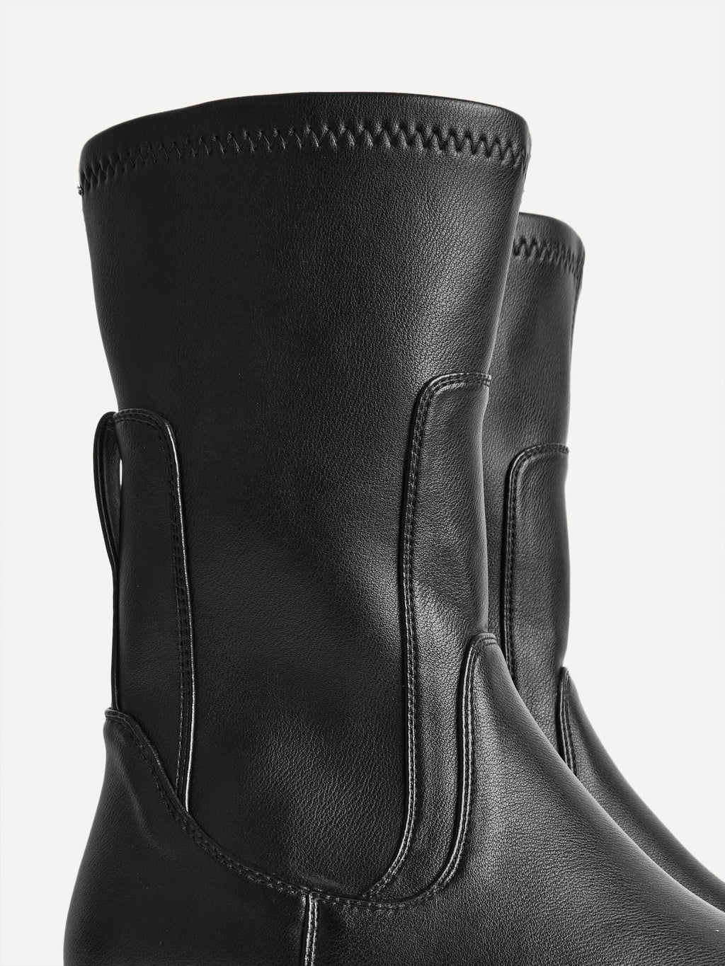 Kenzie Wide Fit Black Mid Length Chelsea Boots