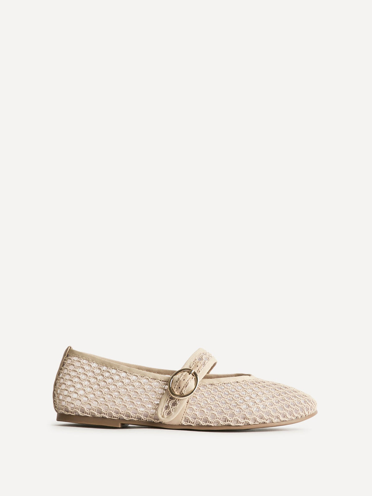 Luma Wide Fit Mocha Mesh Mary Jane Pumps