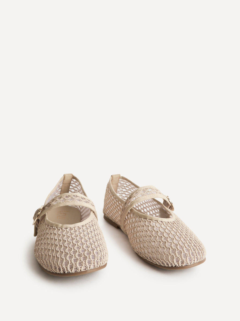 Luma Wide Fit Mocha Mesh Mary Jane Pumps