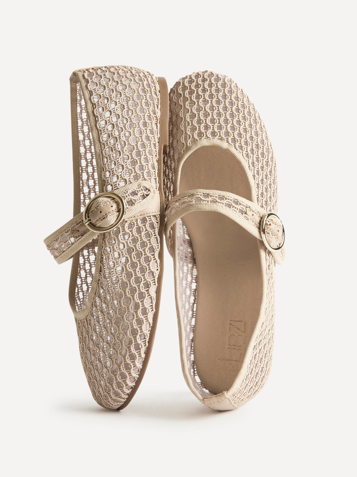 Luma Wide Fit Mocha Mesh Mary Jane Pumps