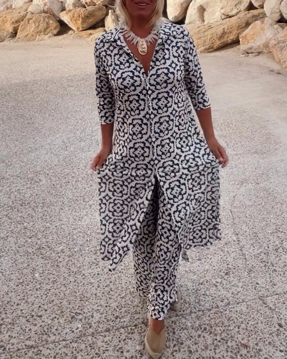 Azure™ | Button-Up Two-Piece Set