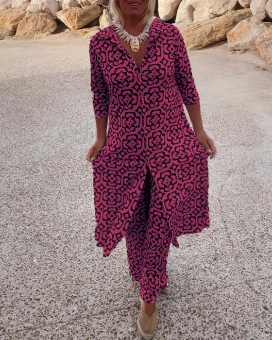 Azure™ | Button-Up Two-Piece Set