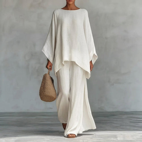 Leila | Two-Piece Set with Long Sleeves and Loose Pants
