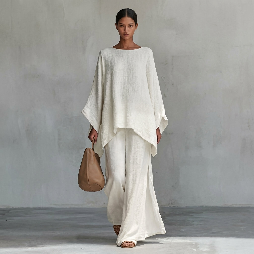 Leila | Two-Piece Set with Long Sleeves and Loose Pants