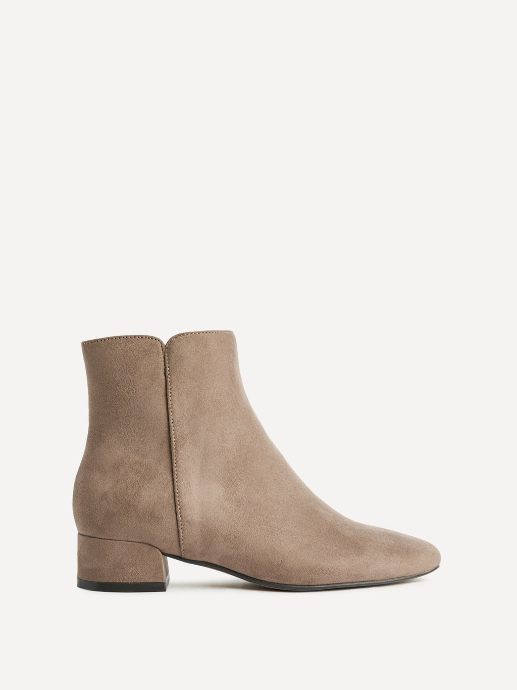 Outline Mocha Faux Suede Ankle Boots