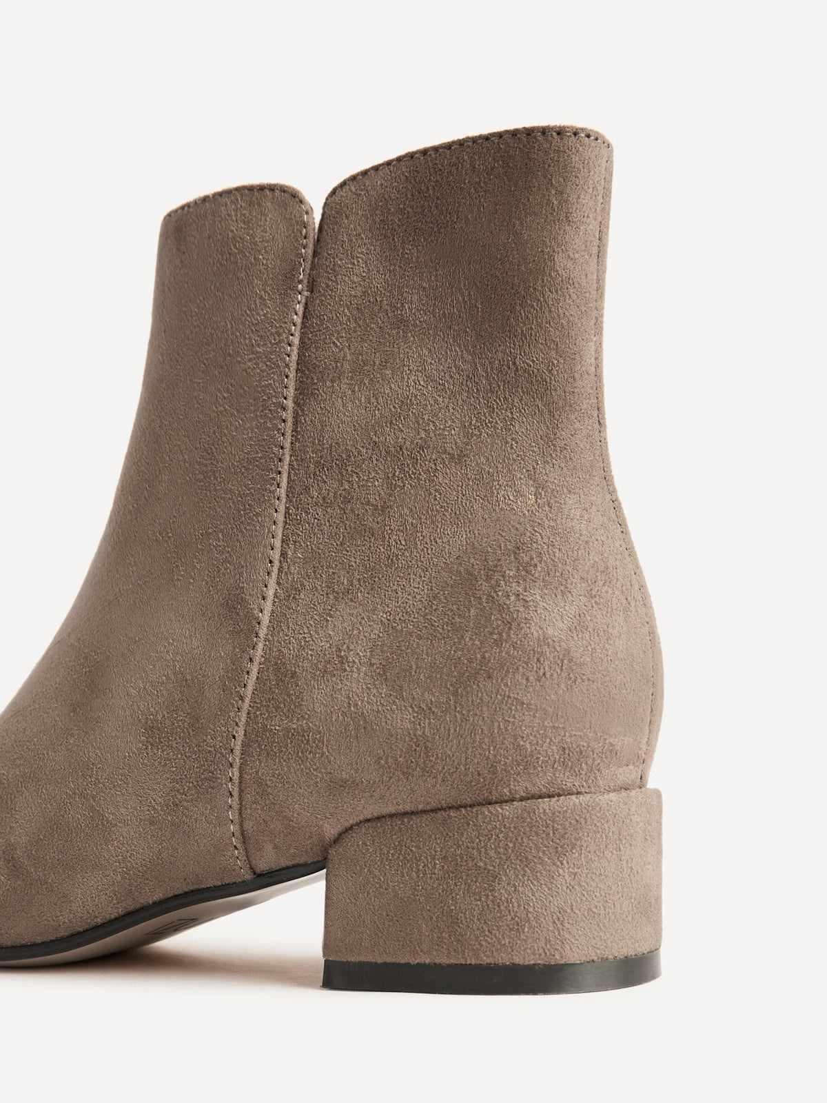 Outline Mocha Faux Suede Ankle Boots