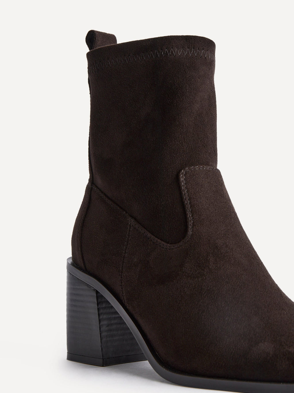 Process Brown Block Heel Ankle Boots