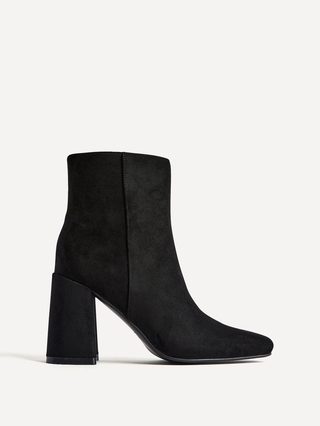 Romy Black Heeled Ankle Boots