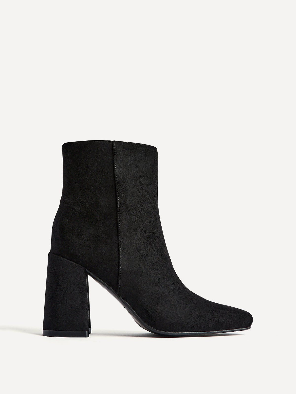 Romy Black Heeled Ankle Boots