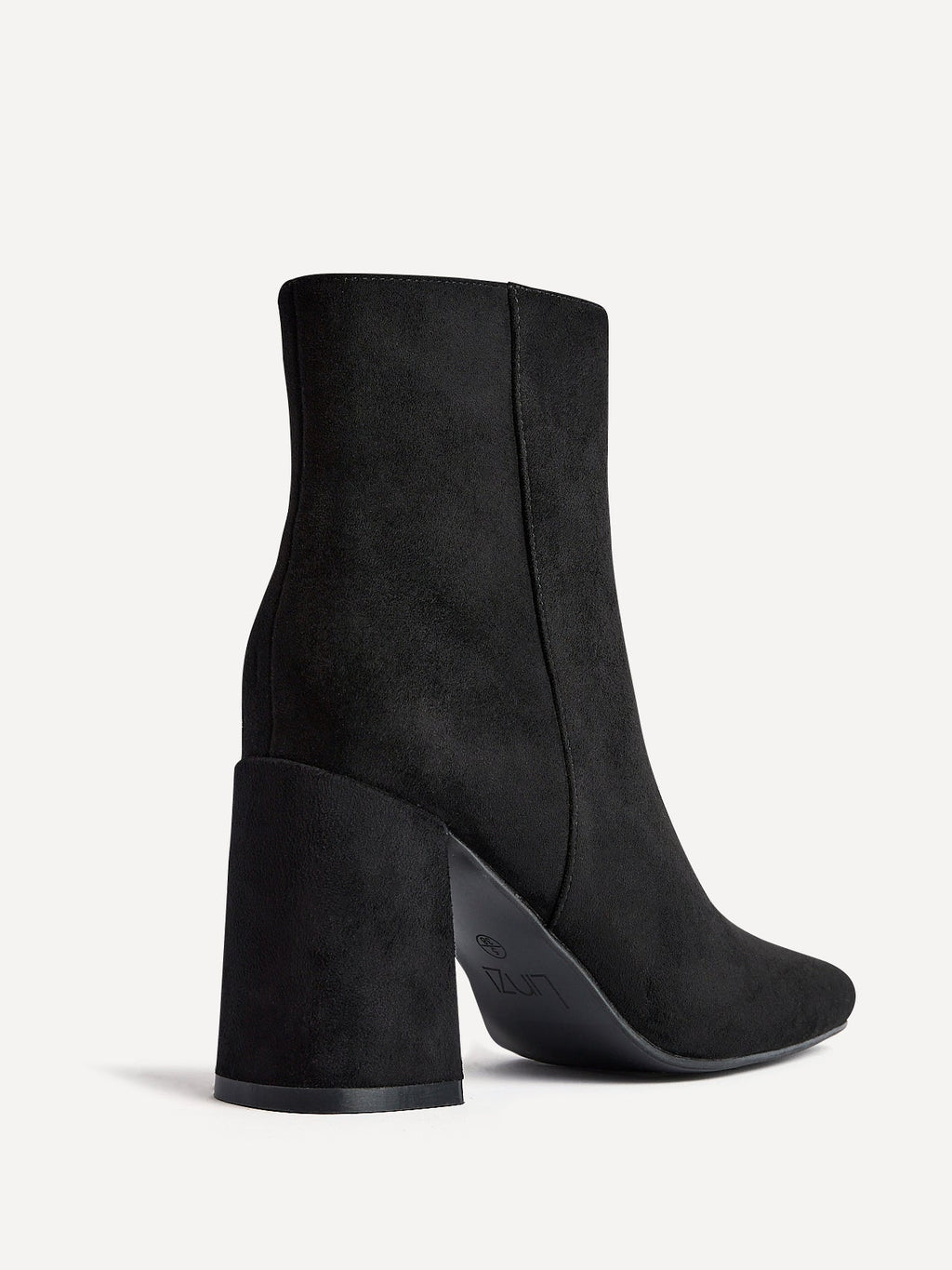 Romy Black Heeled Ankle Boots