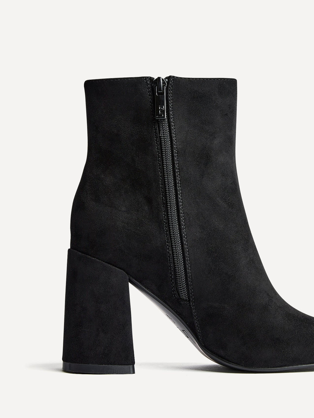 Romy Black Heeled Ankle Boots