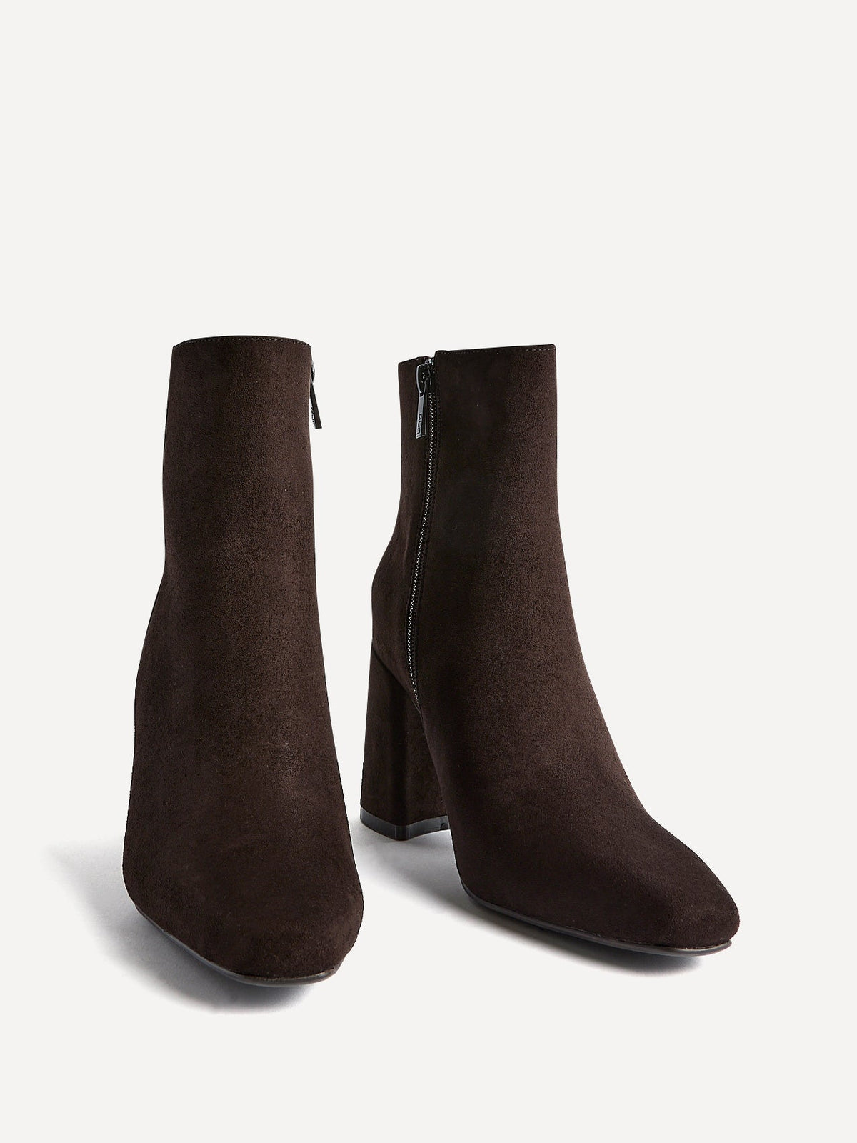 Romy Brown Heeled Ankle Boots