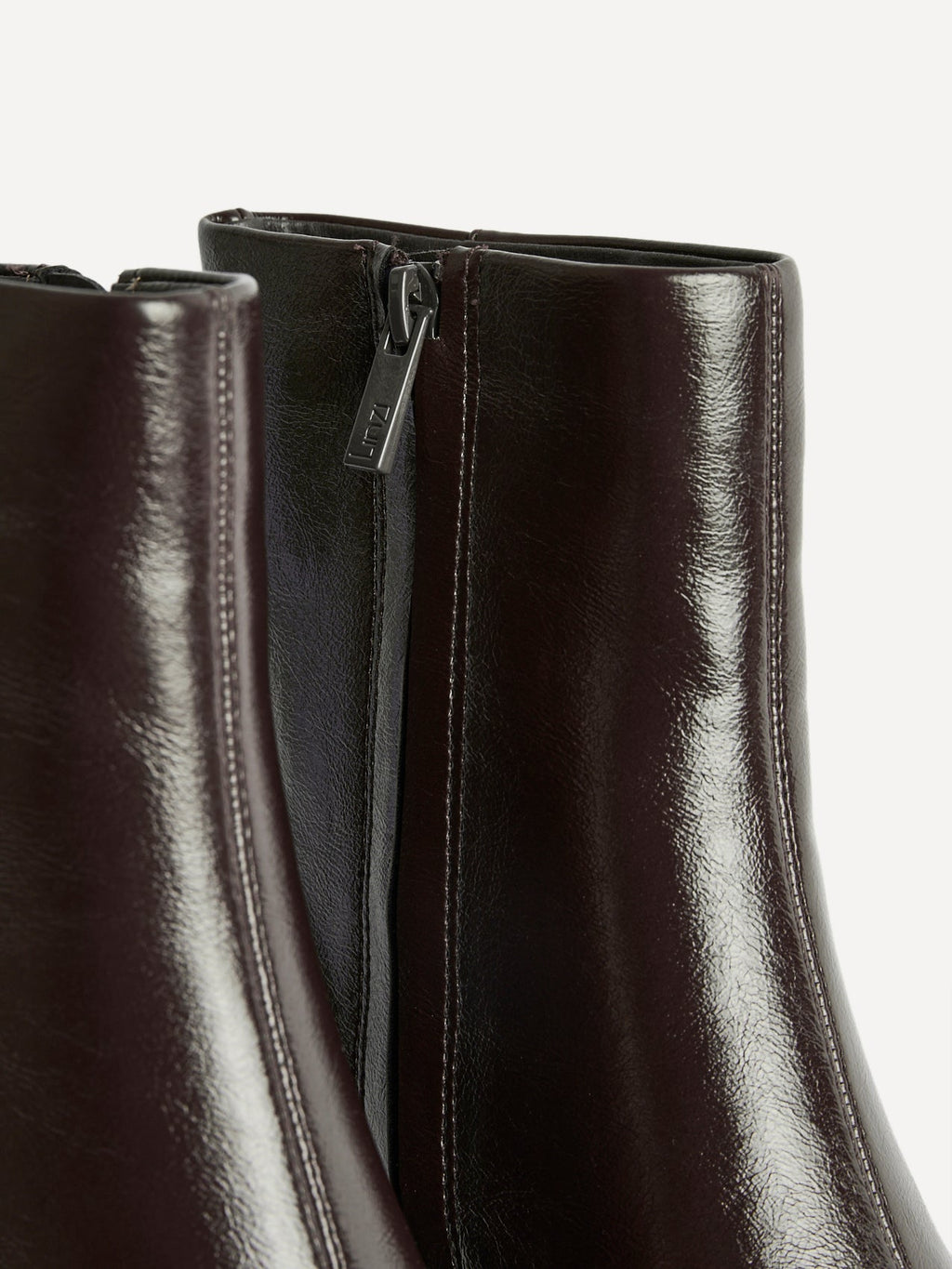 Selected Brown Block Heeled Ankle Boots