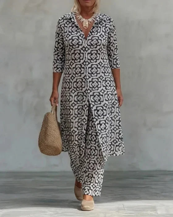 Azure™ | Button-Up Two-Piece Set