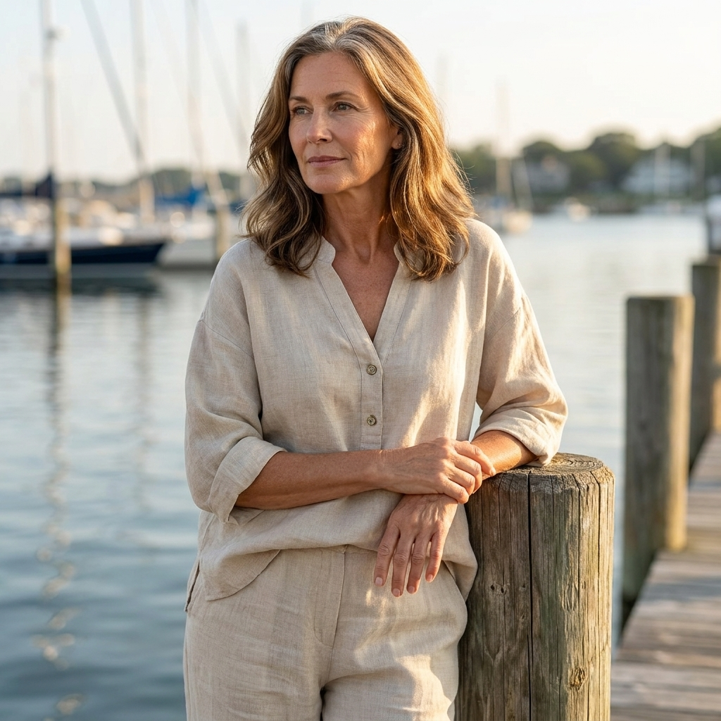 Sara™ – Linen Cotton Two-Piece Set