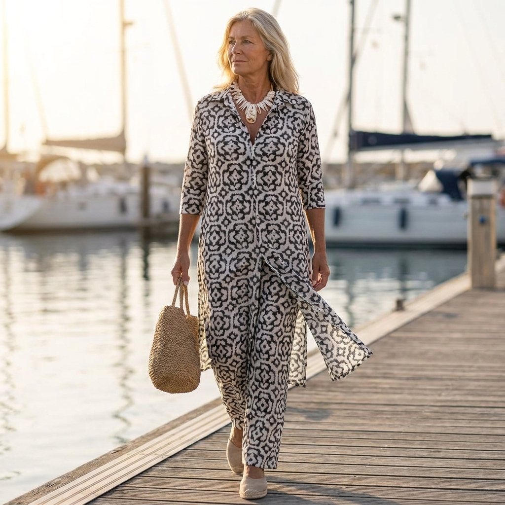 Azure™ | Button-Up Two-Piece Set