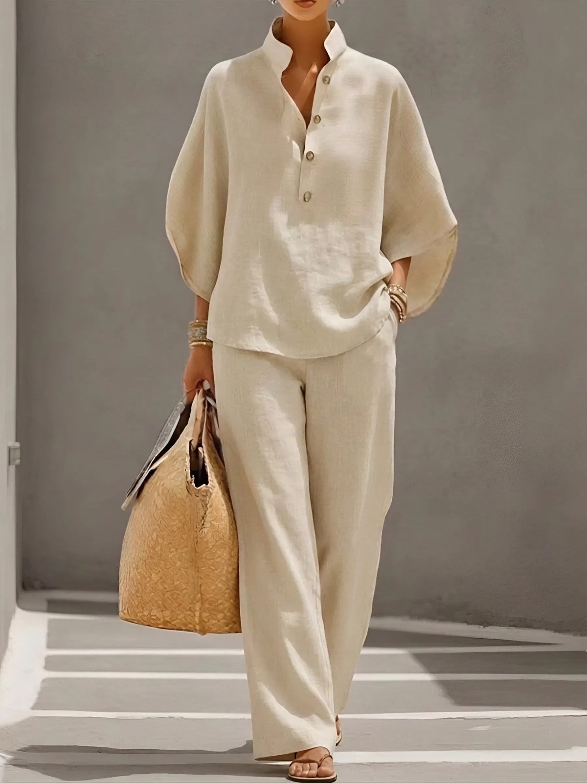 Sara™ – Linen Cotton Two-Piece Set