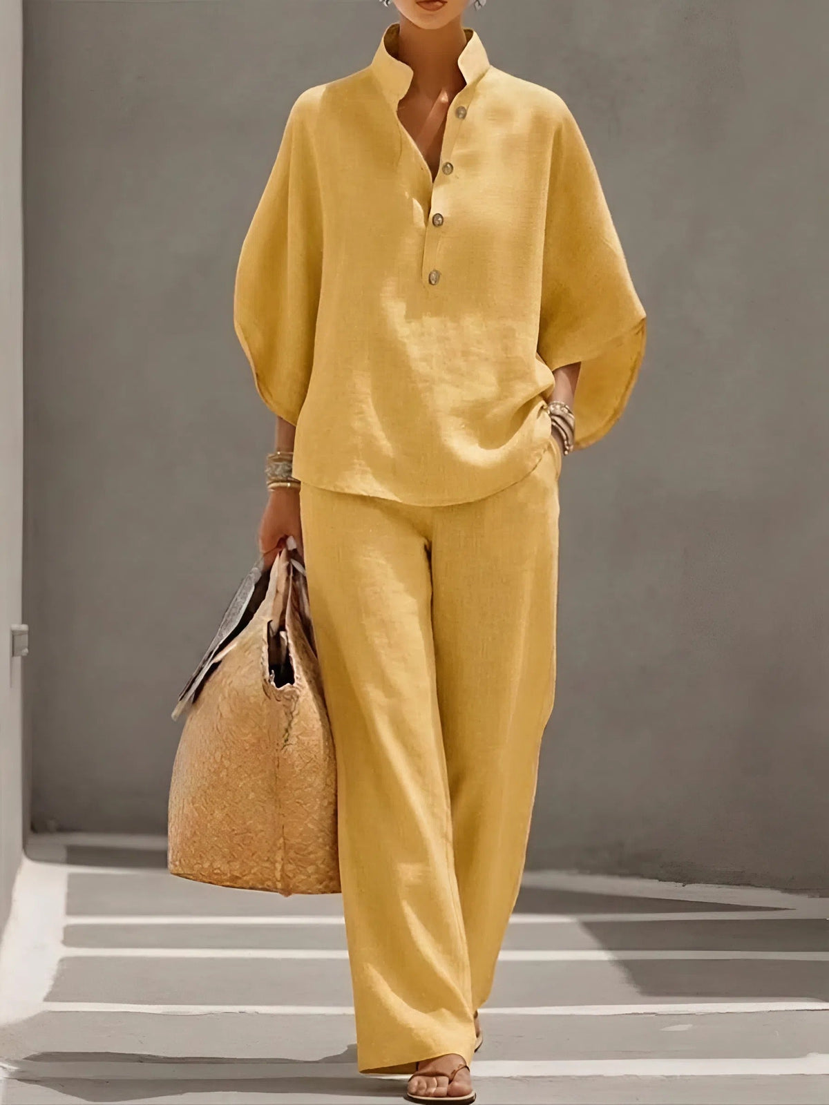 Sara™ – Linen Cotton Two-Piece Set